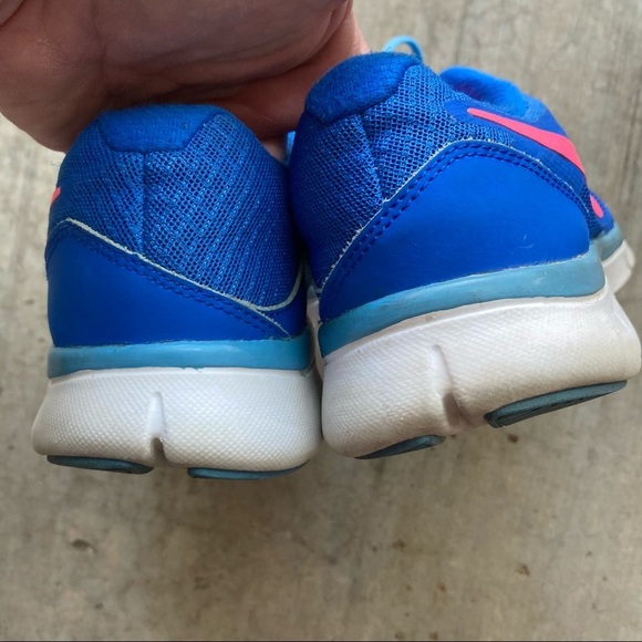 Nike | Flex Experience Blue & Pink RN 3 Shoes 8.5 - Picture 5 of 8